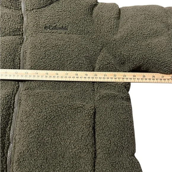 Women's Puffect Sherpa Jacket Size XL color Stone Green